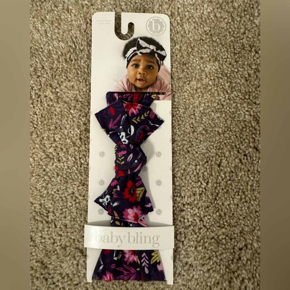 Brand New Baby Bling Floral Skeleton Headband